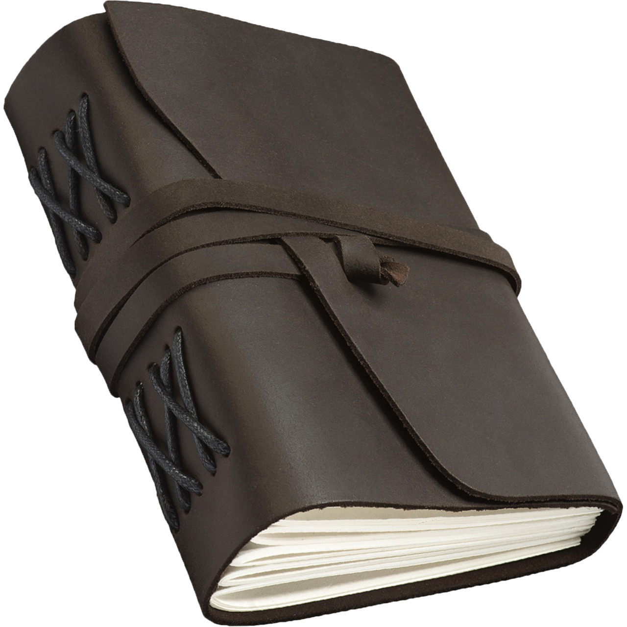 Блокнот кожаный COMFY STRAP А5 14.8 х 21 х 4 см В линию Темно-коричнев