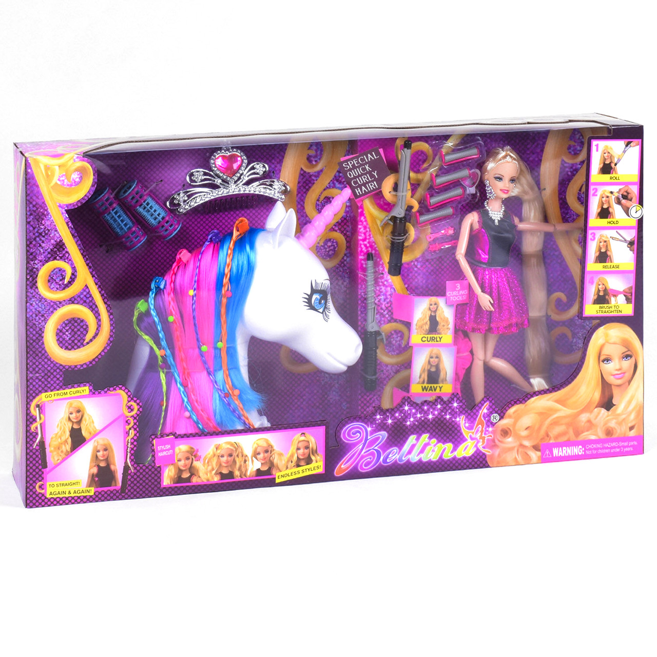 Лялька Bettina (голова для зачісок, аксесуари, в коробці, 5 кісок) 68155, фото 1