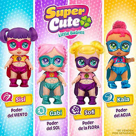 Лялька Super Cute (4 види на вибір, підсвічування, пісня, аксесуари, в коробці) "Супергероїня" 3666-136/7/8/9