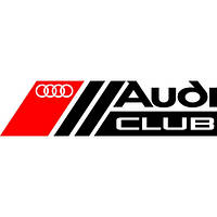 Виниловая наклейка на авто - Audi club размер 20 см