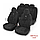 Комплект автомобільних мультимодельних чохлів модель Record 10063 чорний/синій, фото 6