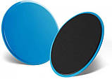Ковзаючі диски, упори, для фітнесу «MS 2514-1» Синій (Діаметр 17,5см), фото 2