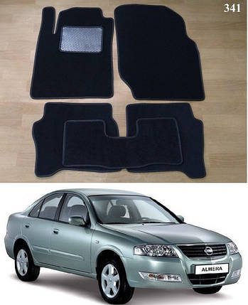 Ворсові килимки на Nissan Almera Classic '06-13, фото 1