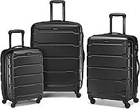 Чемодан средний Samsonite Omni Expandable Hardside 24 дюймов 78л, чёрный