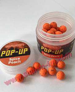 Плавальні бойли Brain Pop-Up F1 8 мм / 20 г Spice Peach (Персик-Спеції)
