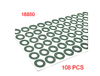 Кольца изоляционные на плюсовой контакт для аккумуляторов 18650 1s , 108 штук