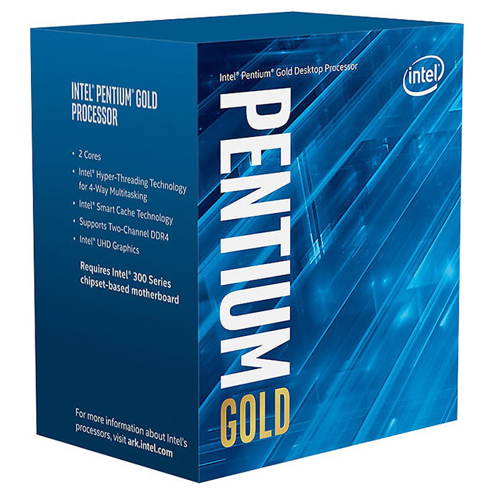 Процесор Intel Pentium GOLD G5600F 3.9GHz LGA1151 BOX (BX80684G5600F) - фото 1 - id-p1619226061