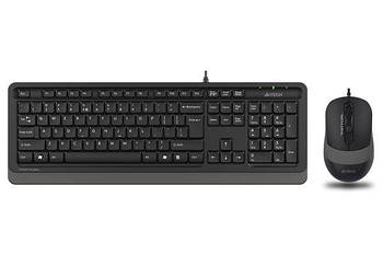 Kомплект A4Tech F1010 (Black/Grey) + мишка дротовий