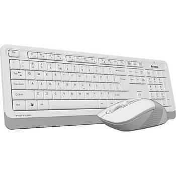 Kомплект A4Tech FG1010 (White+Grey) + мишка бездротовий