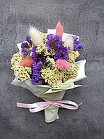 Мини букетик из сухоцветов, мини букет із сухоцвітів, букет цветов, букет квітів, комплимент