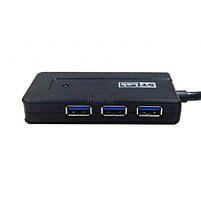 Комутатор Hub USB 4port STLab U-930 USB 3.0 з блоком живлення, фото 4