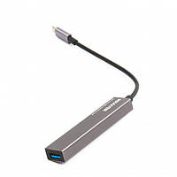 Комутатор Hub USB Type-C 4port Maxxter (HU3C-4P-02) USB 3.0