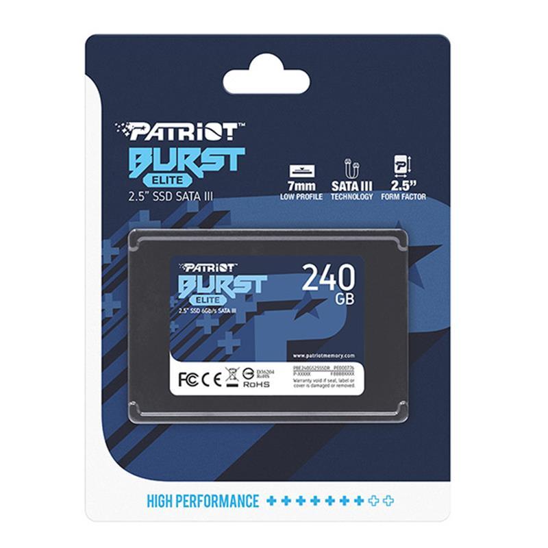 Накопичувач SSD 2.5" 240 GB Patriot Burst (PBE240GS25SSDR) - фото 3 - id-p744962036