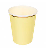Бумажные стаканы "Yellow", 10 шт, Польша, 200 мл., цвет желтый