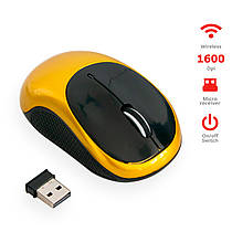 Бездротова мишка "Wireless Mouse G185" Золотисто-чорна, bluetooth миша комп'ютерна (беспроводная мышка)