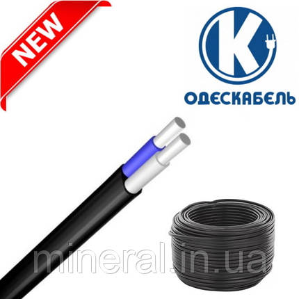 Кабель силовий АВВГ-П 2*4 (ож) - 0,66 / Плоский / Моноліт / Алюміній / ОДЕСКАБЕЛЬ / ОРИГІНАЛ, фото 2