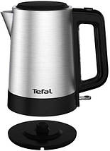 Електрочайник TEFAL KET, металевий, сріблястий, електричний чайник тефаль, фото 2