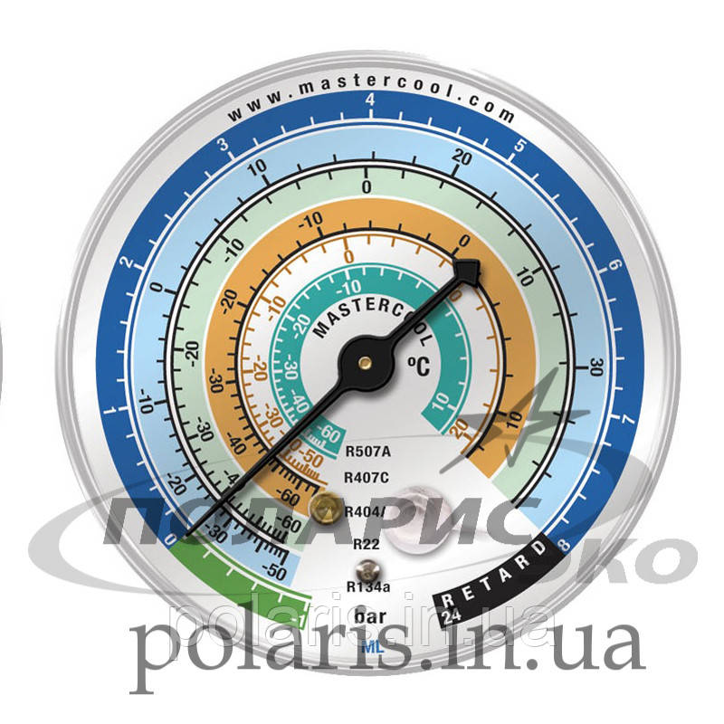 Манометр LBP низкого давления Mastercool ML для R134a, R404A, R407C ...