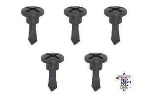 Автомобільні Кліпси (Пістони) Romix Пластикові для Audi, Seat, Skoda, VW (5 шт/уп.) ROMC60604