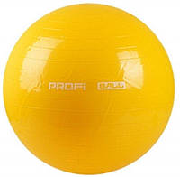 Большой мяч для фитнеса фитбол Profiball 65 см желтый