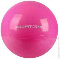 Большой мяч для фитнеса фитбол Profiball 65 см малиновый ( розовый )