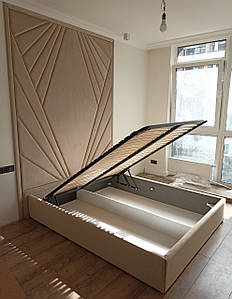 М'яка панель Промінь із ліжком подіум