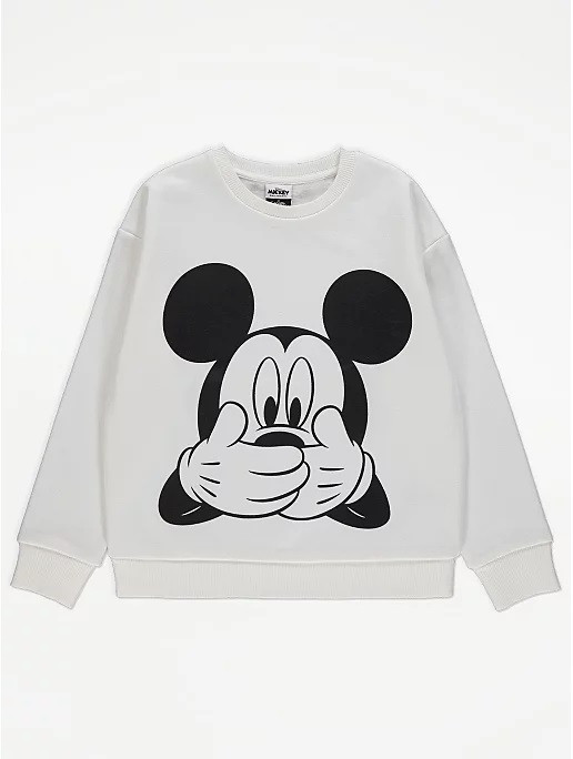 Світшот білий Міккі Маус Disney George 110/116см, фото 1