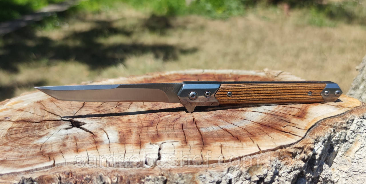 Складаний ніж полуавтомат танто Flipper M390-5336