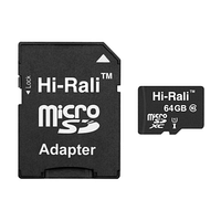 Карта памяти MicroSDXC 64GB Class 10 Hi-Rali + SD-adapter (HI-64GBSDCL10-01)