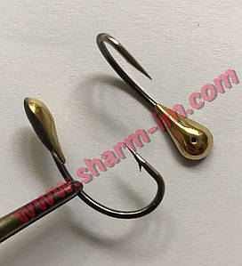 Літня мормишка на коропа Золото L-27 мм Витягнута Крапля, Вага - 1,25 г