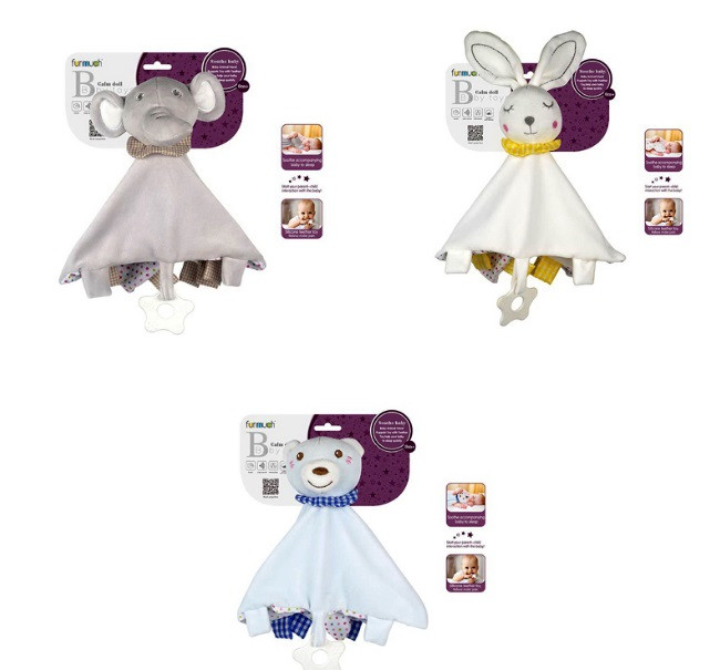 Іграшка-комфортер тварина тактильний рушник для малюка