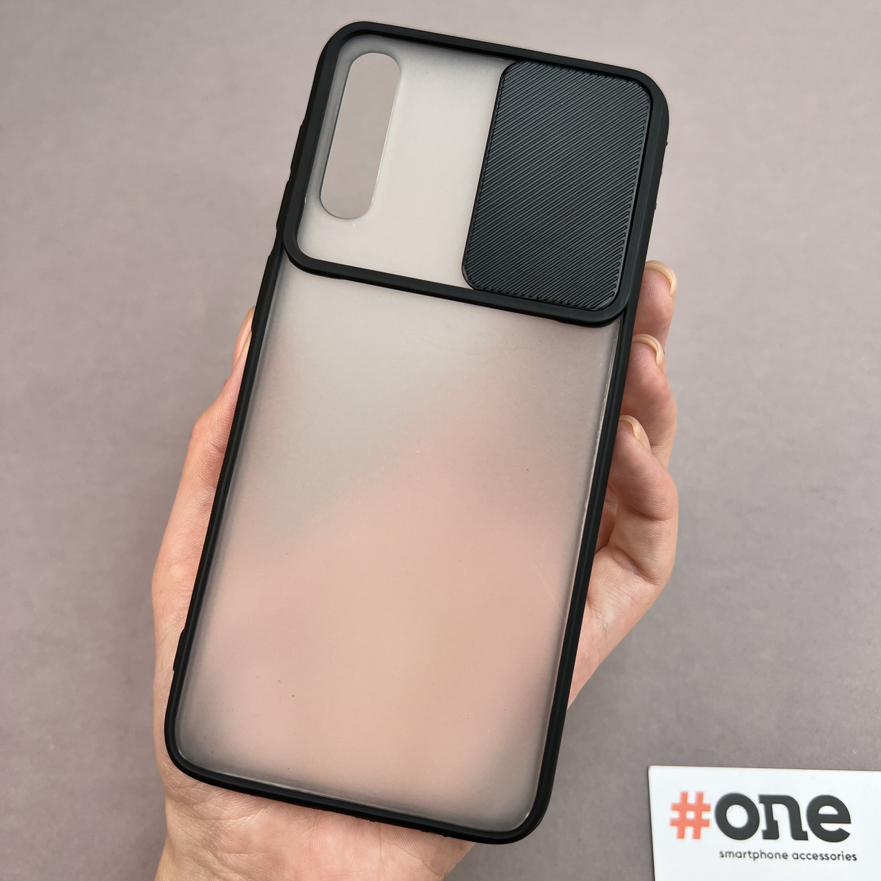 Чохол для Samsung Galaxy A50s щільний із шторкою для камери чохол на телефон самсунг а50с чорний Cur
