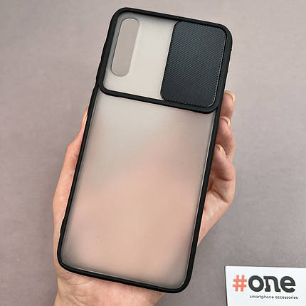 Чохол для Samsung Galaxy A50s щільний із шторкою для камери чохол на телефон самсунг а50с чорний Cur, фото 1