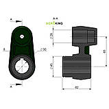 Корпус тріскачки на роторну косарку Wirax Корпус тріскачки муфта шківа великого 8245-105-020-172, фото 5