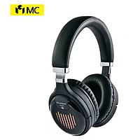 Навушники та гарнітура бездротові Bluetooth блютуз з шумозаглушенням MC80 LED, MP3 плеєр, FM Чорний