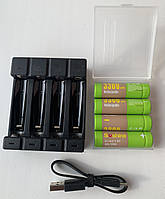 Зарядний пристрій Soshine Chocolate-1.5V + 4 шт. Li-Ion АА на 1,5 В 3300mWh у кейсі