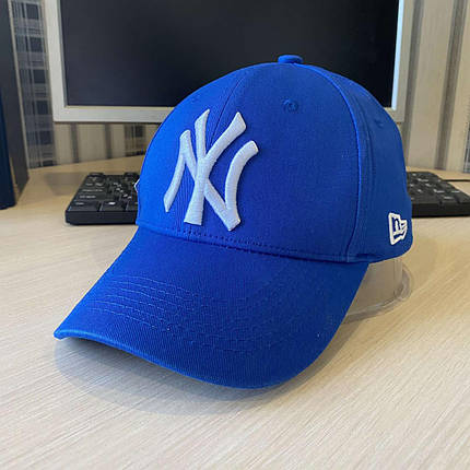 Кепка Бейсболка New York Yankees NY MLB Нью-Йорк Янкіз Блакитна з білим Лого, фото 1