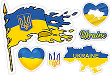 Наклейка на авто СТЯГ УКРАЇНИ