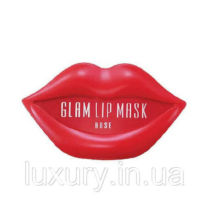Beauugreen Гідрогелеві патчі для губ з трояндою Hydrogel Glam Lip Mask Rose, 1 шт, фото 1