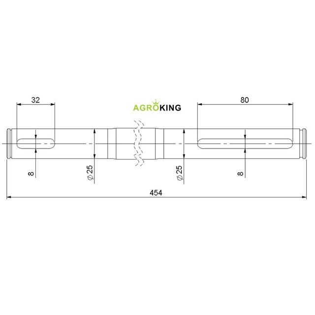 ☰Вал ротора (вертикальный) косилки роторной Wirax 8245-036-010-617: Купить в Украине запчасти на косилку роторную - AGROKING ☰Вал ротора (вертикальный) косилки роторной Wirax 8245-036-010-617: Купить в Украине запчасти на косилку роторную - AGROKING