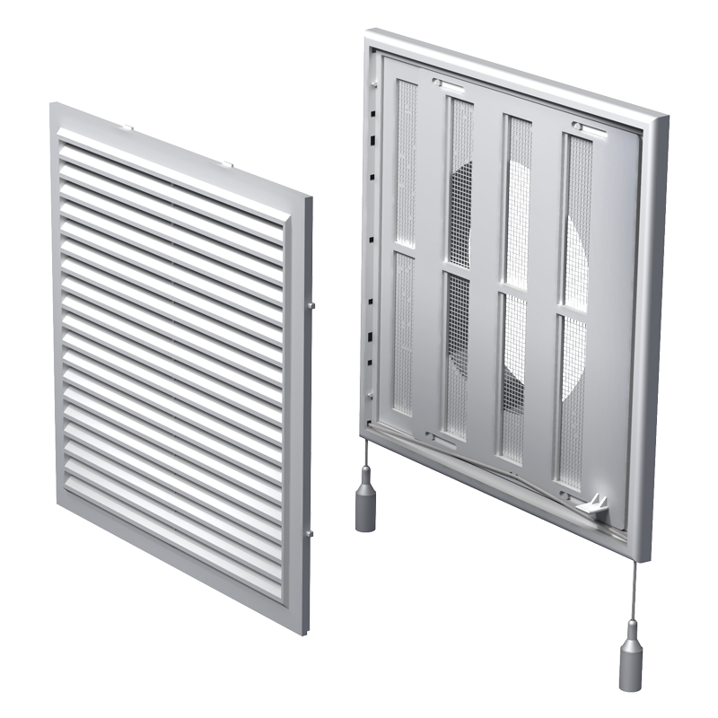 Припливно-витяжна решітка ВЕНТС МВ 250/150 ВРс з жалюзі, фото 1