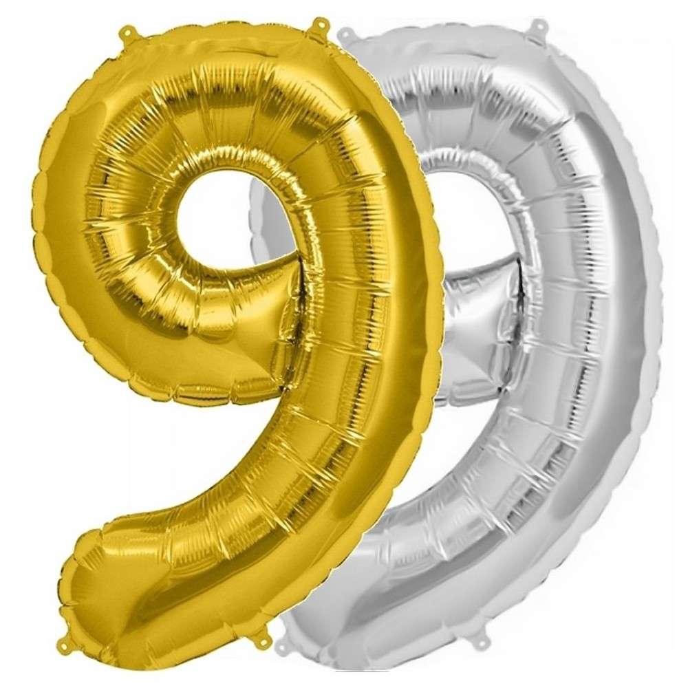 Кулька Цифра 45см золото 9