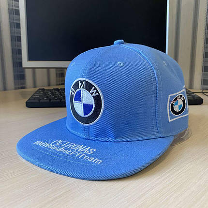 Кепка Snapback BMW блакитна, фото 1