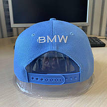 Кепка Snapback BMW блакитна, фото 3