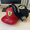 Кепка Snapback Ferrari Феррарі Чорна, фото 10