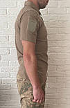 Тактична військова форма ( футболка поло COMBAT в кольорі койот + штани тактичні пісок) Відмінна якість., фото 7