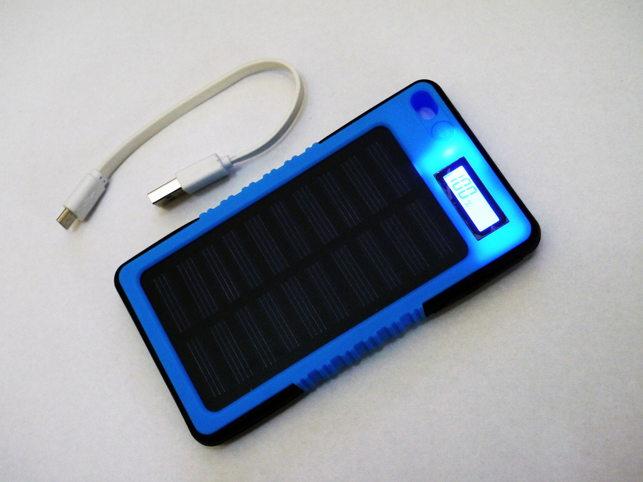 Солнечная батарея зарядка Power Bank 20000mAh LCD - фото 4 - id-p269618283