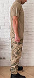 Тактична військова форма ( футболка поло COMBAT в кольорі койот + штани тактичні пісок) Відмінна якість., фото 4