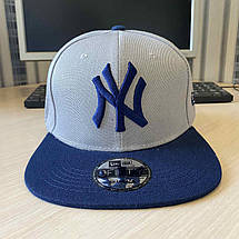 Кепка Snapback New York Yankees NY MLB Нью-Йорк Янкіз Сіра, фото 4