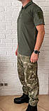 Тактична військова форма ( футболка поло + тактичні штани ) Відмінна якість, фото 5